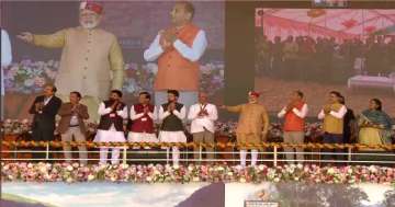 PM Modi inaugurates several development projects in the poll-bound Himachal Pradesh