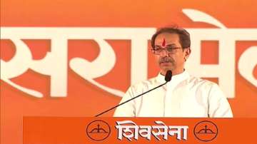 Shiv Sena leader Uddhav Thackeray addresses Dussehra rally.