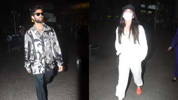 Vijay Deverakonda and Rashmika Mandanna snapped at the airport