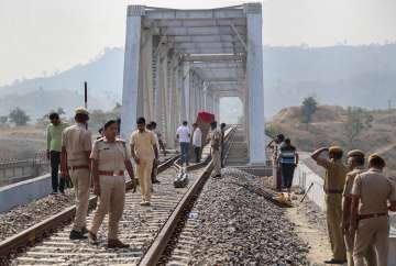 The explosion occurred on the Udaipur-Ahmedabad railway track at a bridge between Jawar and Khawar Chanda under the Ajmer Division of the North Western Railway in Udaipur district in the early hours of Sunday.