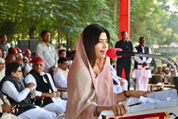 "I would like to tell my young friends and SP leaders that the administration will act tough on you on December 4," said Dimple Yadav as she addressed the gathering.