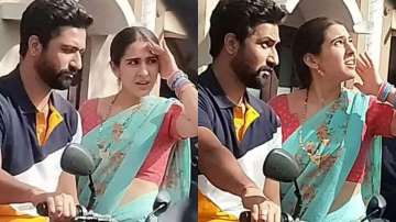 Vicky Kaushal & Sara Ali Khan's look from upcoming film leaked | PICS