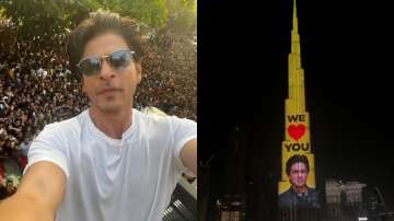 Shah Rukh Khan REACTS as Burj Khalifa lights up