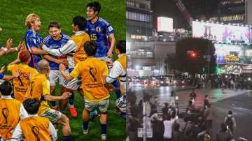 FIFA World Cup: Japan fans celebrate win over Germany