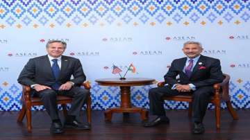 EAM Jaishankar meets his US counterpart Antony Blinken on the sidelines of the ASEAN-India summit in Cambodia's capital Phnom Penh