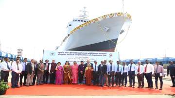 Tamil Nadu: Indian Navy launches new Survey Vessel 'Ikshak' to replace Sandhayak Class survey ships 