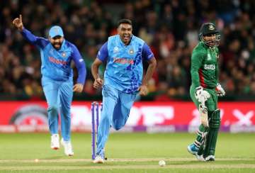 Ashwin Celebrating Litton Das' run out vs Bangladesh