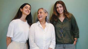 Jaya Bachchan along with Shweta Nanda and Navya Naveli Nanda