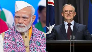 Prime Minister Narendra Modi (left) and Anthony Albanese (right)