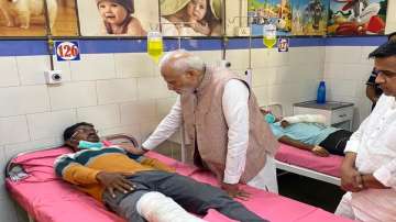 PM Modi meets survivors in hospital