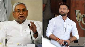 Nitish Kumar (left) and Chirag Paswan (right)