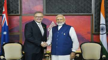 PM Modi with Australian counterpart Anthony Albanese at G20 summit, in Bali, Indonesia