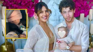 Priyanka Chopra and Nick Jonas with daughter Malti Marie