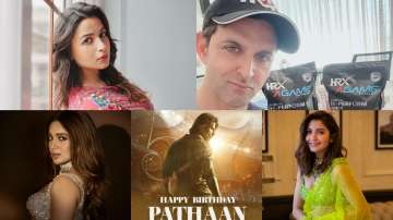 Bollywood celebrities from Alia Bhatt to Hrithik Roshan are all smitten by SRK's comeback with Pathaa.