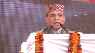 Rajnath Singh in Jaisinghpur, Himachal Pradesh