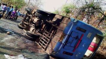 Himachal Pradesh: At least 16 tourists injured as private bus overturns near Bilaspur 