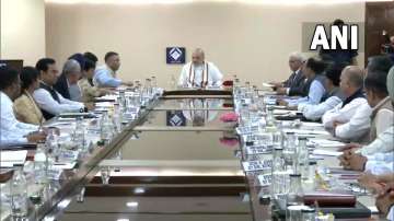 Union Home Minister Amit Shah holds a high-level IB meeting in New Delhi