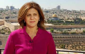 Deceased Palestinian-American Al Jazeera journalist Shireen Abu Akleh. 
