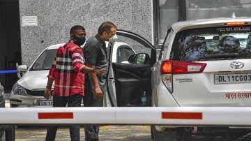 Conman Sukesh Chandrashekar being brought to the Enforcement Directors (ED) office for investigation, in New Delhi. 