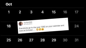 Bizarre! 10 days missing from your calendar in October