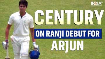 Arjun Tendulkar hits hundred