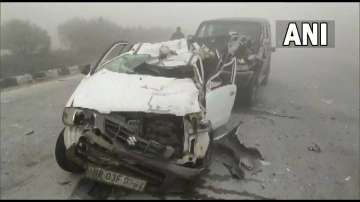 Several vehicles collided in Haryana's Yamunanagar. 