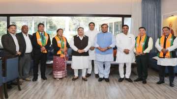 All four Meghalaya MLAs met BJP national president JP Nadda in New Delhi