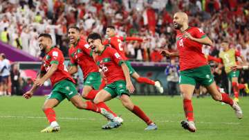 Team Morocco celebrates