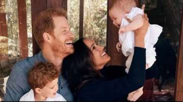 Meghan Markle and Prince Harry with their kids