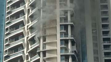 Fire broke out at Lower Parel's One Avighna Park housing society.
