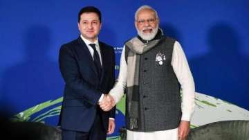 PM Modi with Ukrainian President Volodymyr Zelenskyy