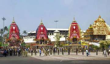 A visual from the Jagannath temple at Odisha's Puri.