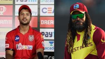 Mayank Agarwal, Chris Gayle