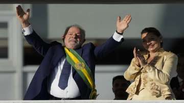 Brazilian President-elect Luiz Inacio Lula da Silva smiles during his election certification ceremony.