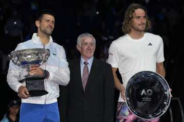 Djokovic with the trophy