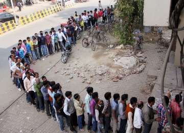 The almost entire country seemed to stand in the queue in front of ATMs/banks following the note ban