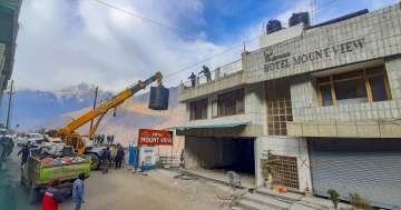 Demolition of two hotels underway