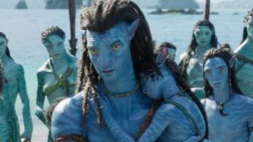 A still of Jake Sully from James Cameron's film Avatar The Way of Water