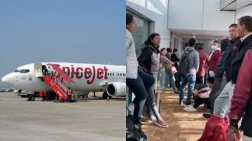 SpiceJet passengers trapped in aerobridge