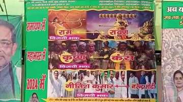 Bihar: Controversy erupts over RJD poster depicting Nitish Kumar as 'Ram', PM Modi as 'Ravana'