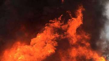 Pregnant woman set on fire in Delhi's Bawana area. 