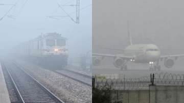 36 trains and around 50 flights were delayed as dense fog envelopes Nothern India Region