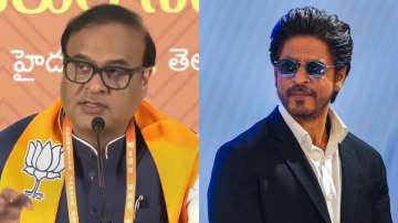 Assam CM Himanta Biswa Sarma and Bollywood actor Shah Rukh Khan