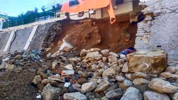 Landslide in the Joshimath of Chamoli district of Uttarakhand.