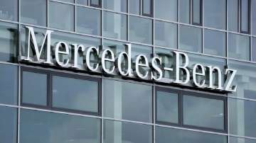 The Mercedes Benz logo is pictured in Berlin, Germany. 