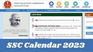SSC calendar 2023, ssc calendar 2023 release, ssc exam dates, ssc exams, ssc exam 2023, ssc gd 