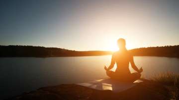 Representative image of a woman practicing yoga