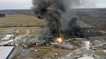 Ohio train accident site