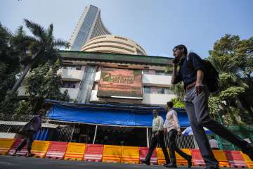 Sensex jumps to record high