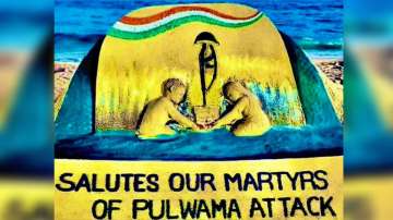 Pulwama attack anniversary: Sand artist Sudarsan Pattnaik pays tribute to martyrs